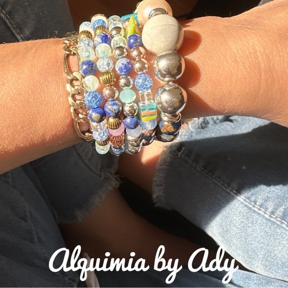 Alquimia by Ady Beaded Bracelet blue gemstones - Picture 3 of 4